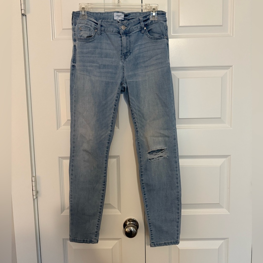 Celebrity Pink Light Blue Midrise Skinny Jeans